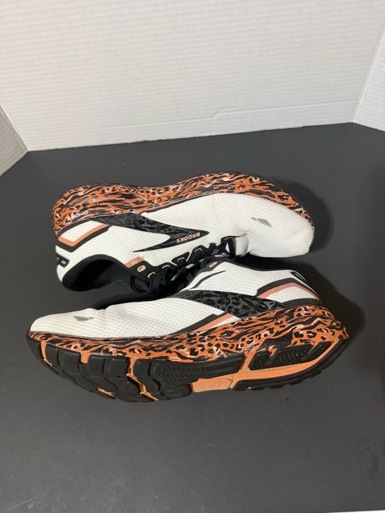 Brooks Ghost 15 Men’s Size 12 White Black Orange Leopard Running Shoes main image 5